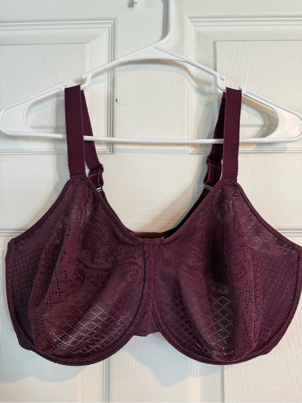 Wacoal Lace Full-Cup Bra — Plum